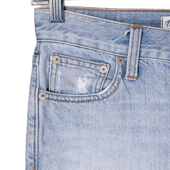 Madewell Women's Perfect Summer Jeans Blue Light Wash High Waisted Denim Size 25 - Picture 4 of 10